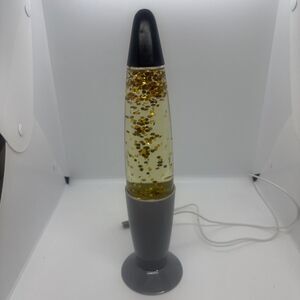 Mismatched Glitter Lamp Lamp with glitter Gold liquid color Working